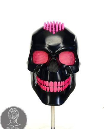 Helmet with pink spikes by maskcraft (size 60-62)