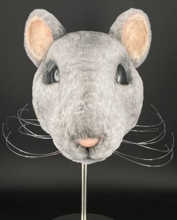 Fur Gray Rat mask by Maskcraft (23-24.5 size)