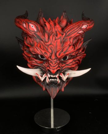 Red Demon with Fangs by Maskcraft