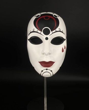 Masquerade mask with a tear by Maskcraft